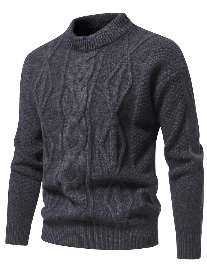 Clayton – Textured Cable Knit Sweater
