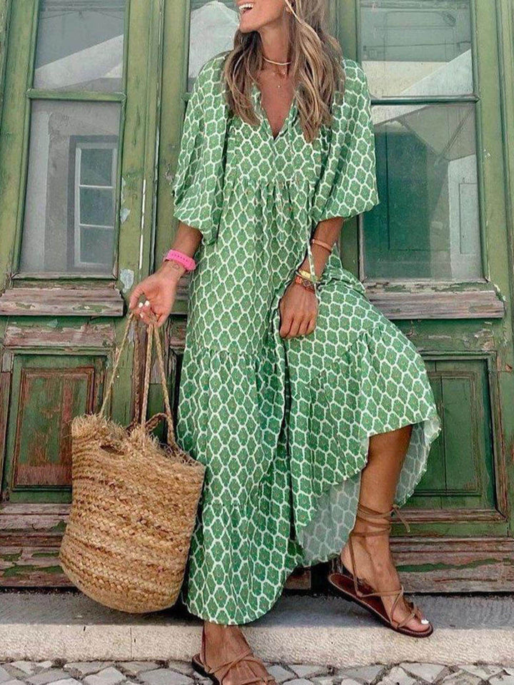 Inara – Flowing Boho Maxi Dress