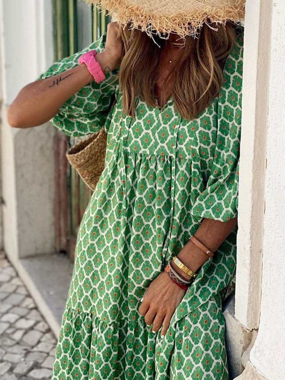Inara – Flowing Boho Maxi Dress