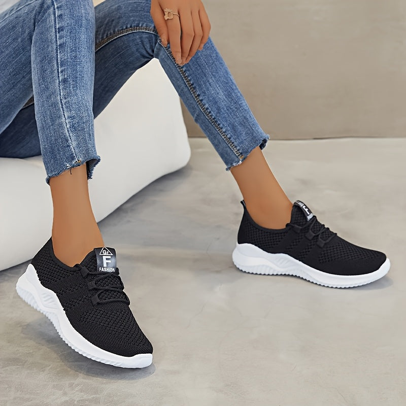 Ashleigh – Knit Lace-Up Trainers
