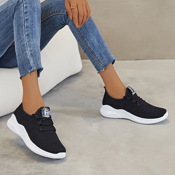 Ashleigh – Knit Lace-Up Trainers