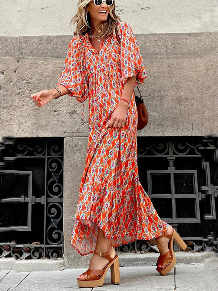 Inara – Flowing Boho Maxi Dress
