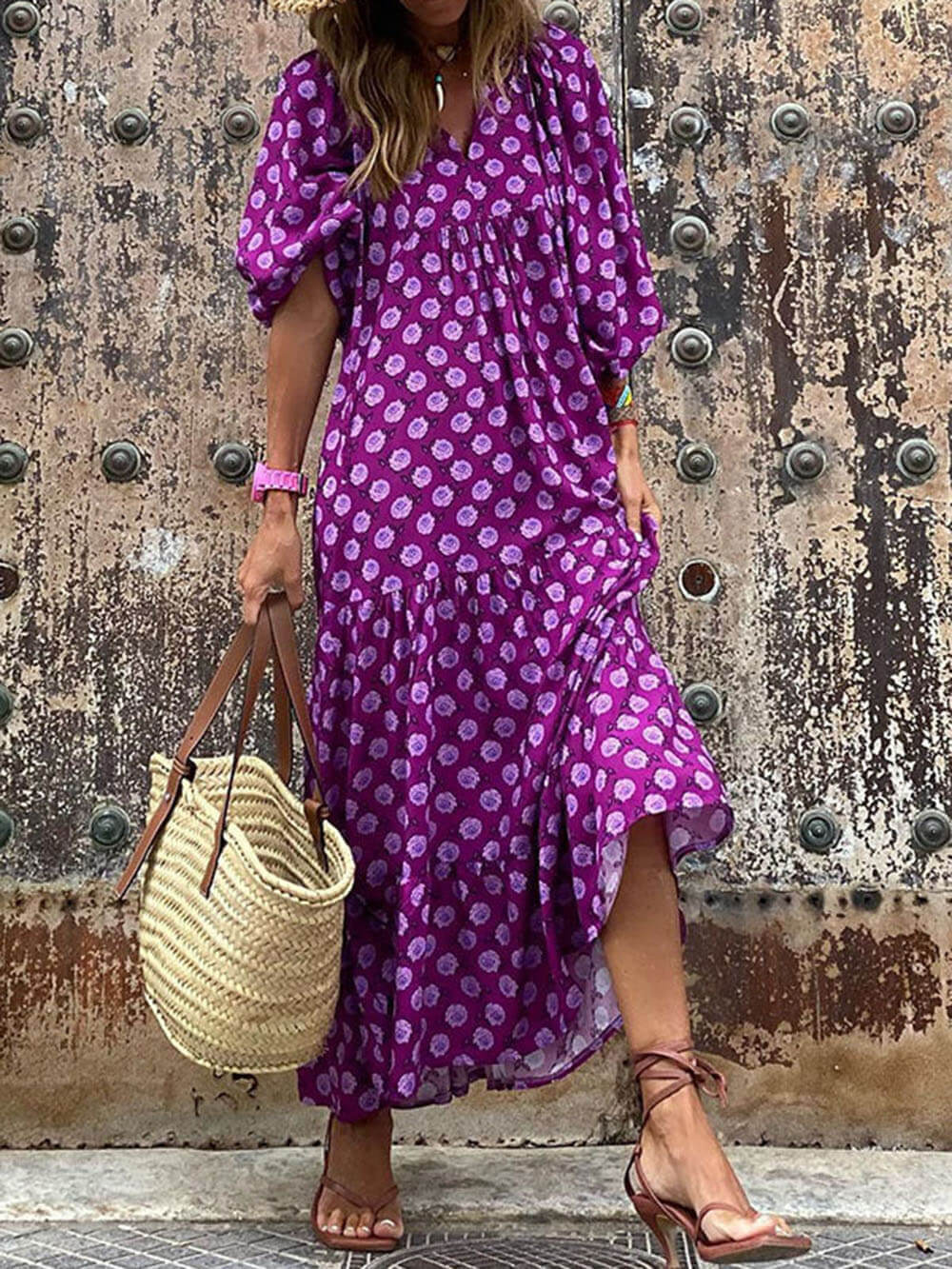 Inara – Flowing Boho Maxi Dress