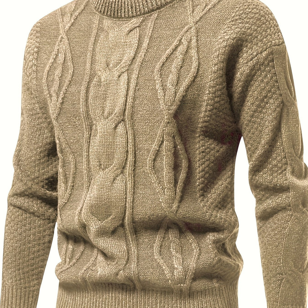 Clayton – Textured Cable Knit Sweater