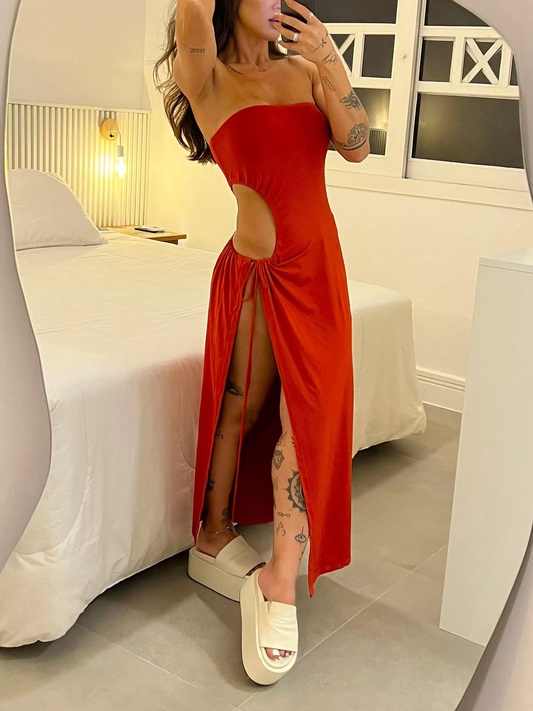 Celestine - Bandeau Midi Dress