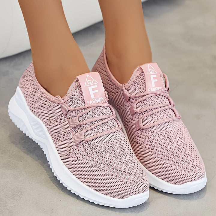 Ashleigh – Knit Lace-Up Trainers