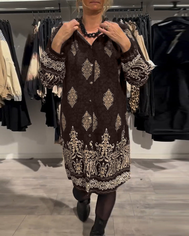 Ilse - Vintage Inspired Dress With Button Placket