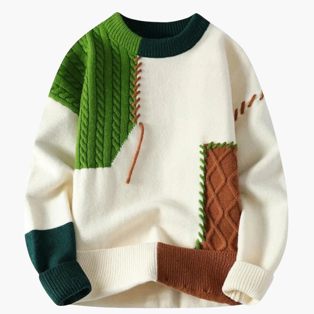 Mico – Patchwork Knit Sweater