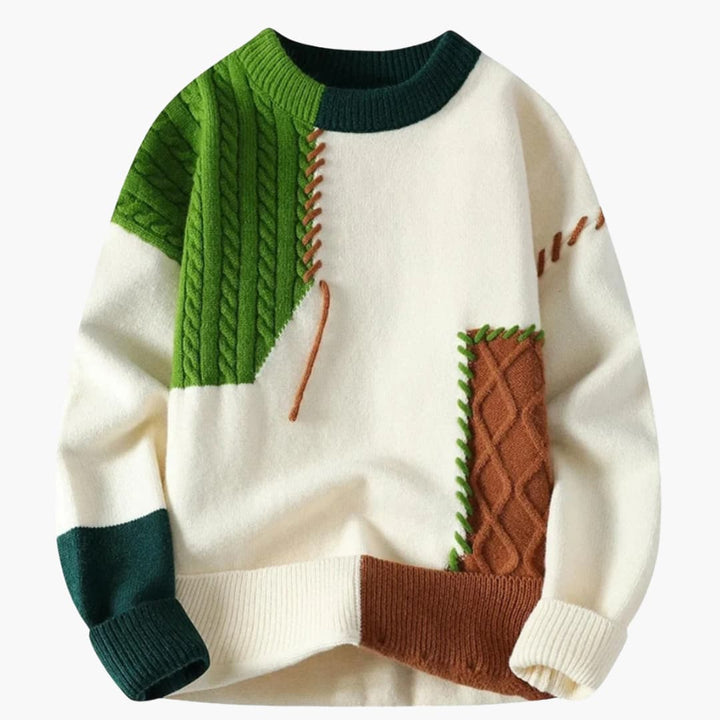 Mico – Patchwork Knit Sweater