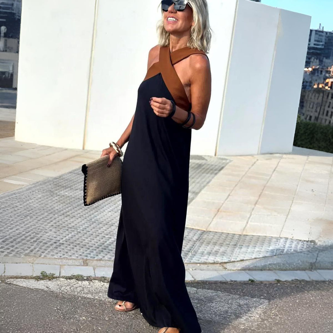 Adelina – Halter Maxi Dress