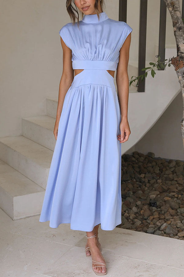 Quincy - Midi Dress With Cut-Out And Pockets