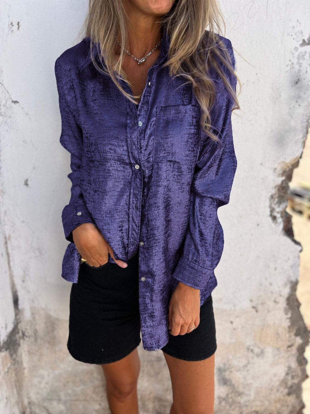 Louella - Chic Shimmer Shirt