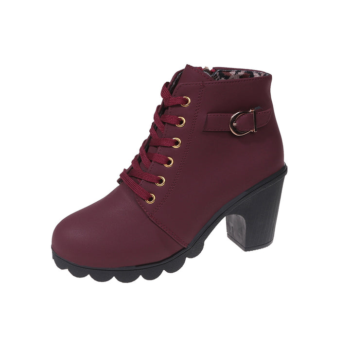 Riley – Heeled Side Zipper Ankle Boots