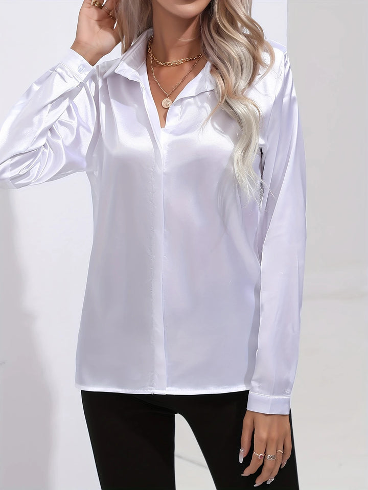 Efa – Satin Finish Button-Up Shirt