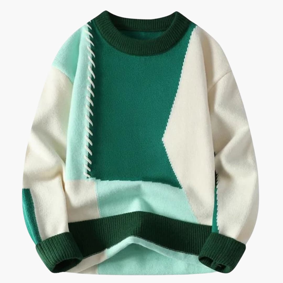 Mico – Patchwork Knit Sweater
