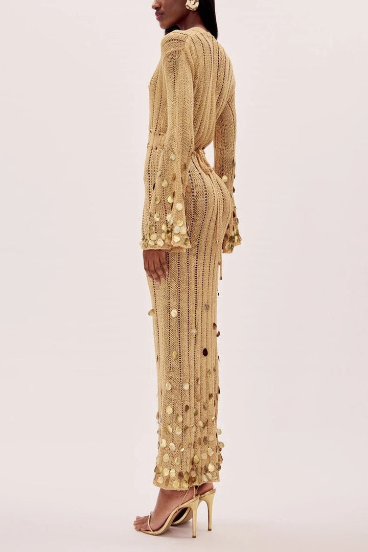 Dolly - Knitted Maxi Dress With Feminine Silhouette
