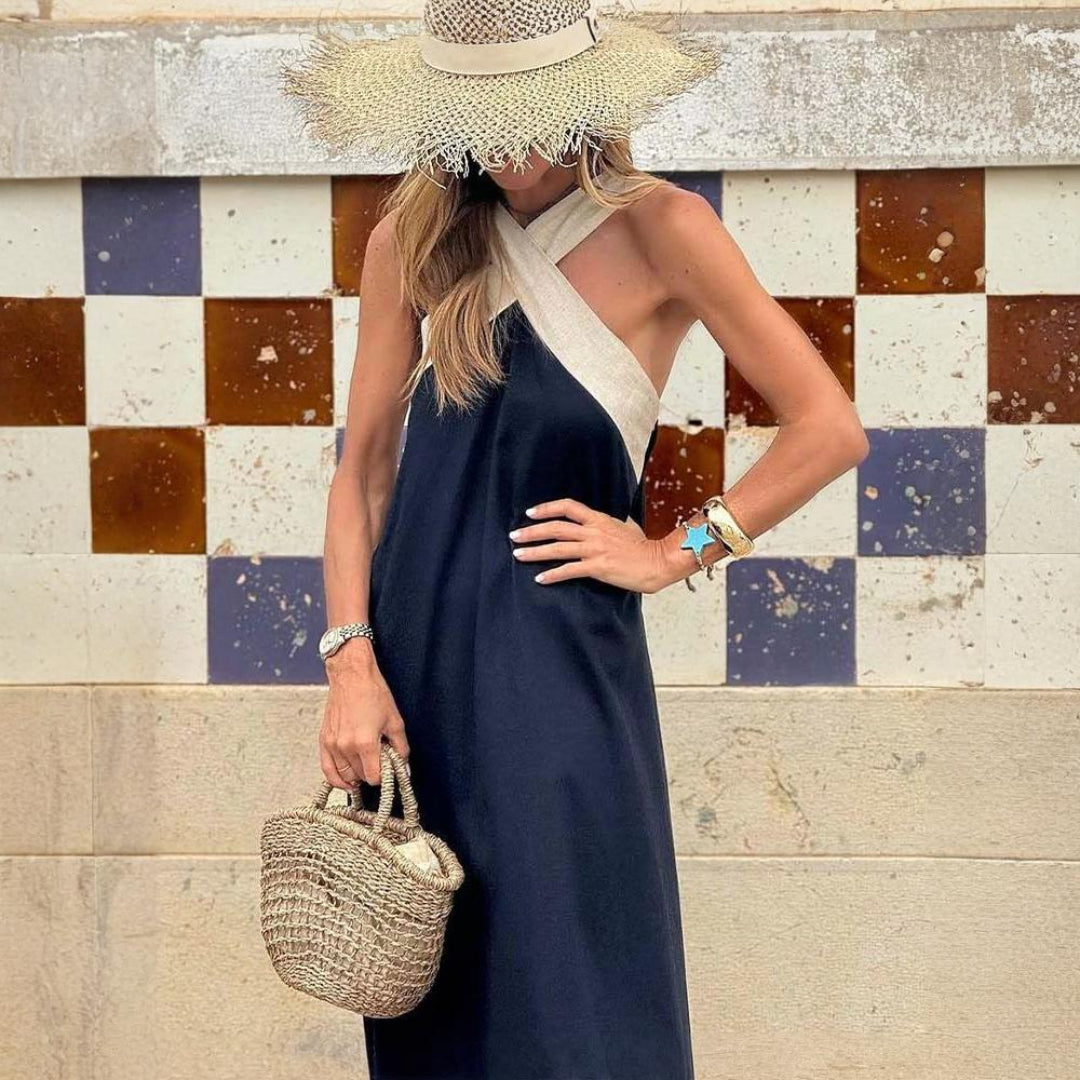 Adelina – Halter Maxi Dress