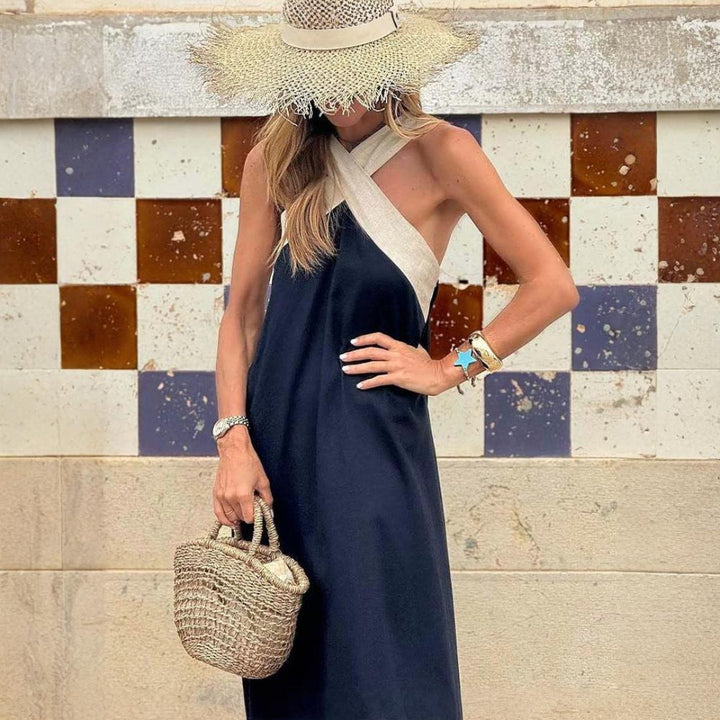 Adelina – Halter Maxi Dress