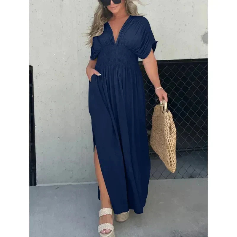 Tara - Maxi Dress With V-Neckline