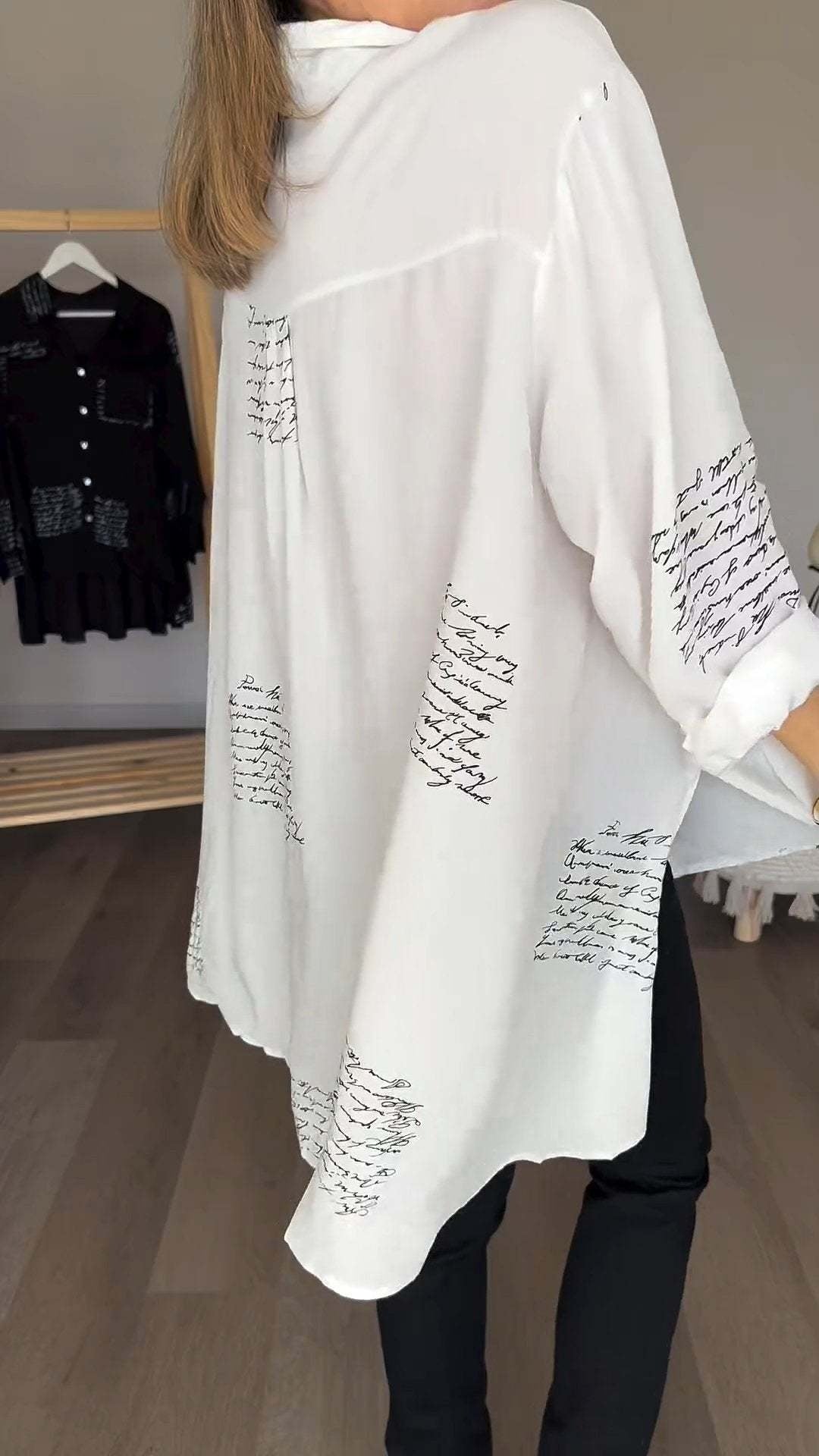 Faelith - Handwritten Button-Up Shirt