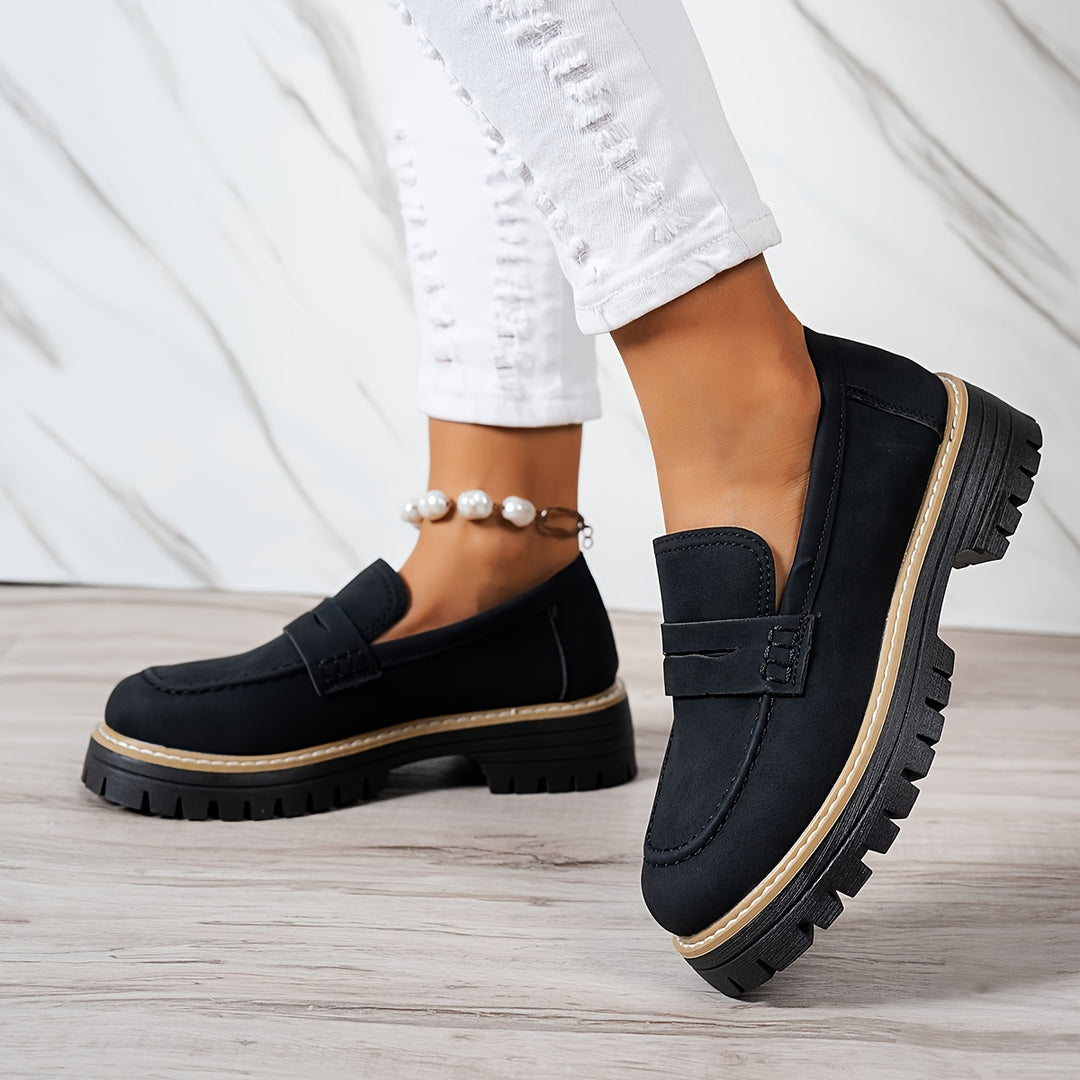 Tamsin – Chunky Sole Penny Loafers
