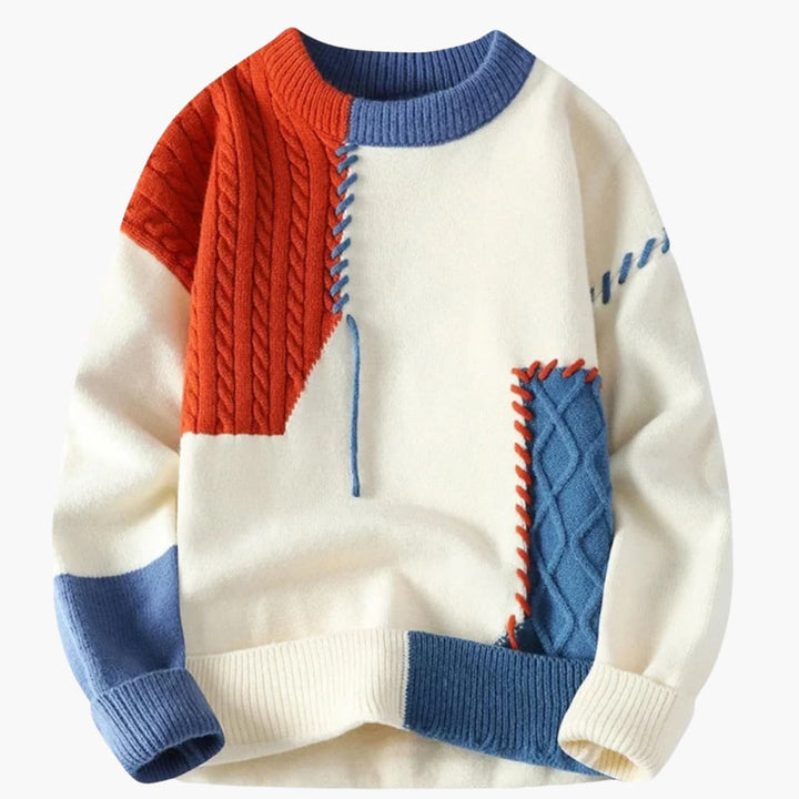 Mico – Patchwork Knit Sweater