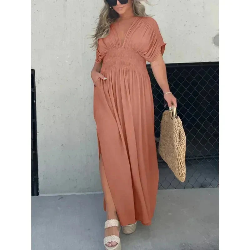 Tara - Maxi Dress With V-Neckline