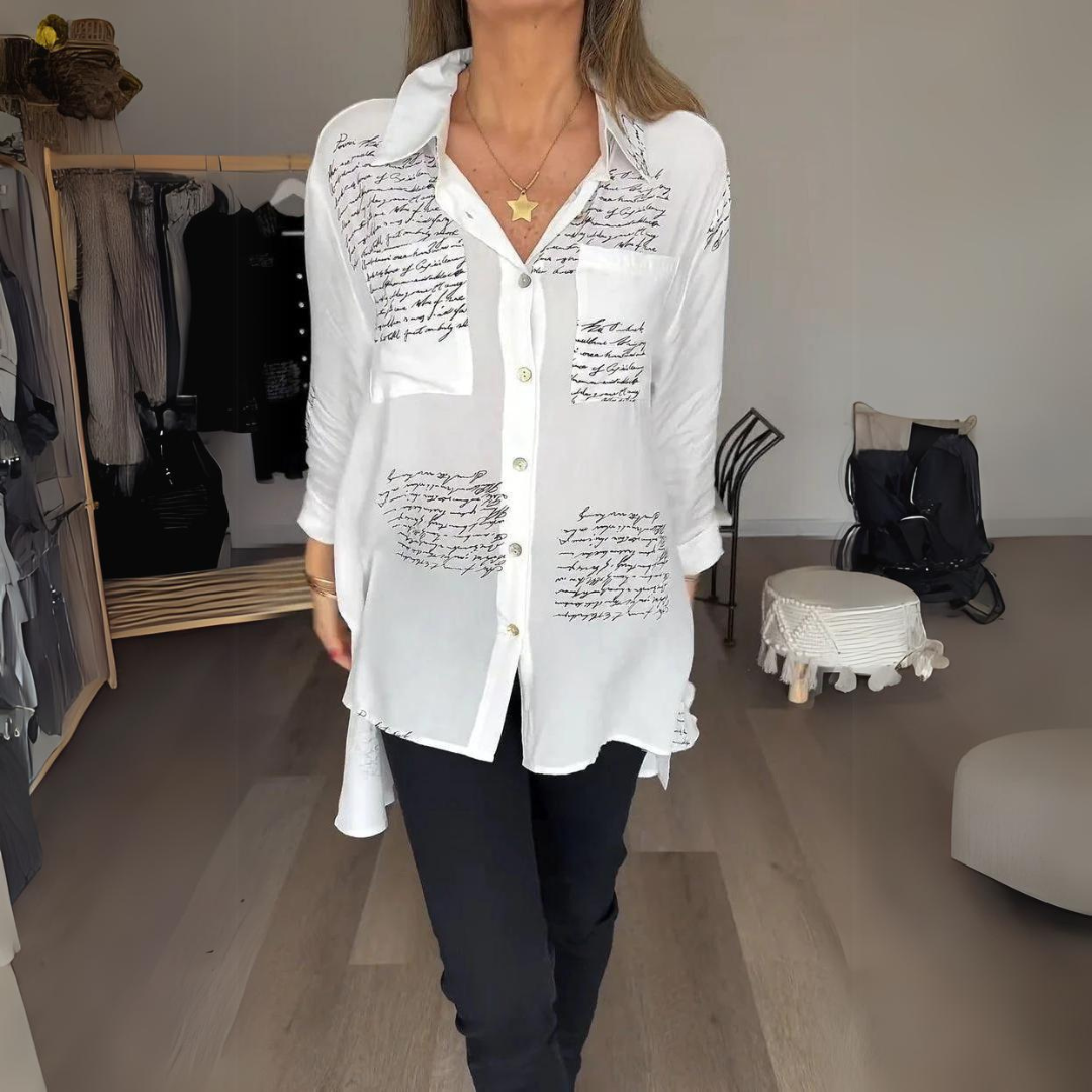 Faelith - Handwritten Button-Up Shirt
