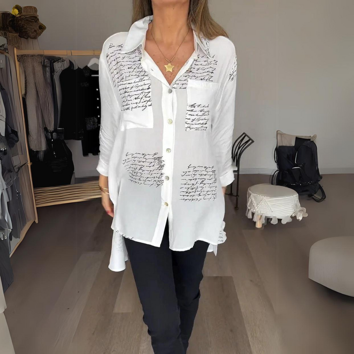 Faelith - Handwritten Button-Up Shirt