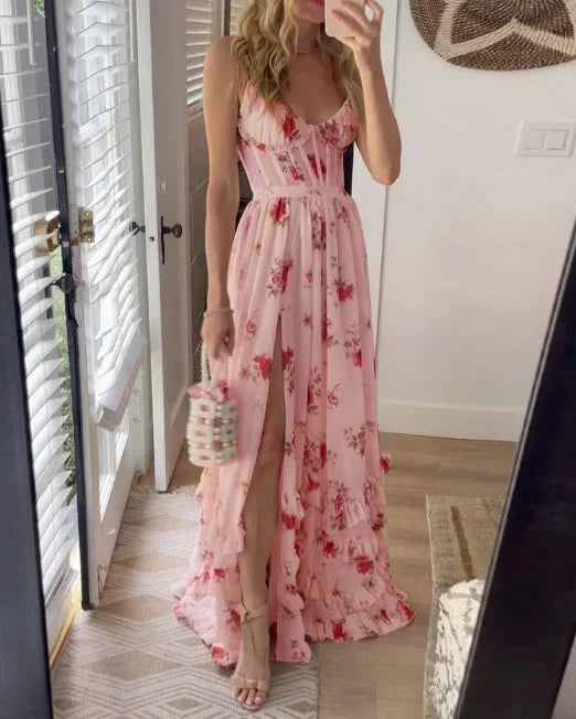 Sonja - Midi Dress With Floral Pattern