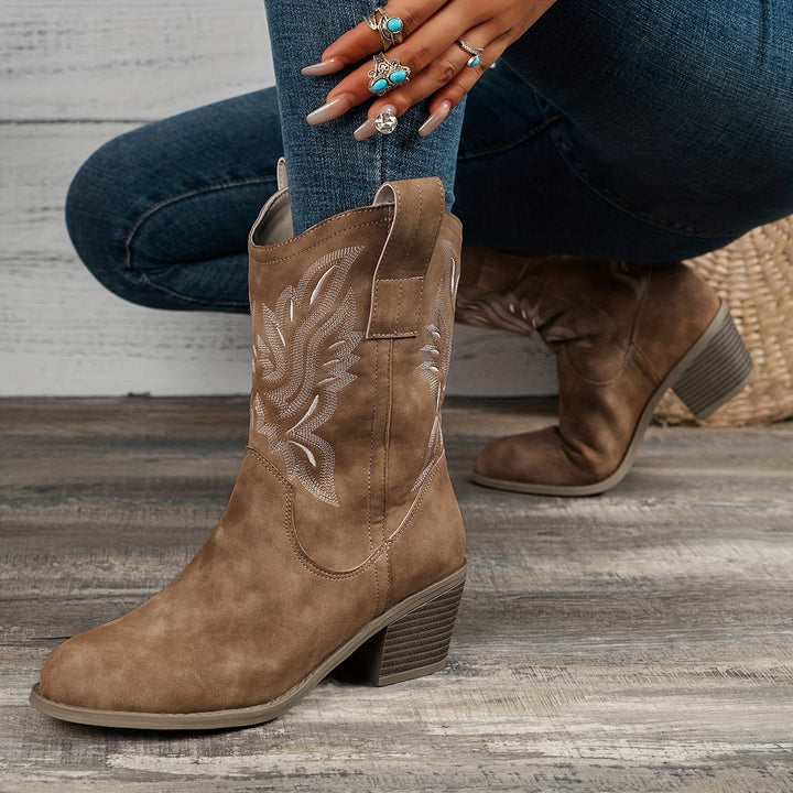 Sierra – Stacked Heel Cowboy Boots