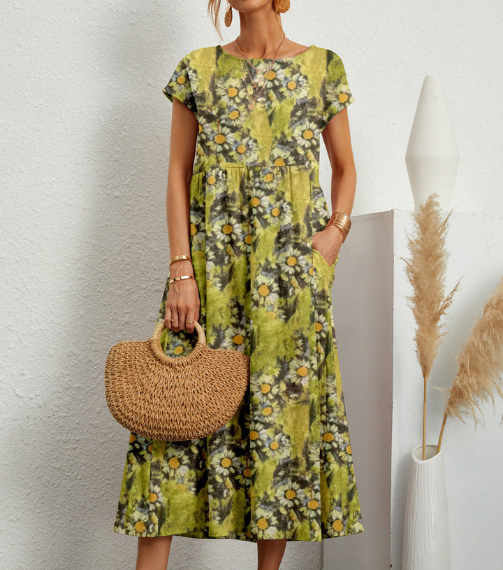 Kalinda – Relaxed Fit Printed Midi Dress