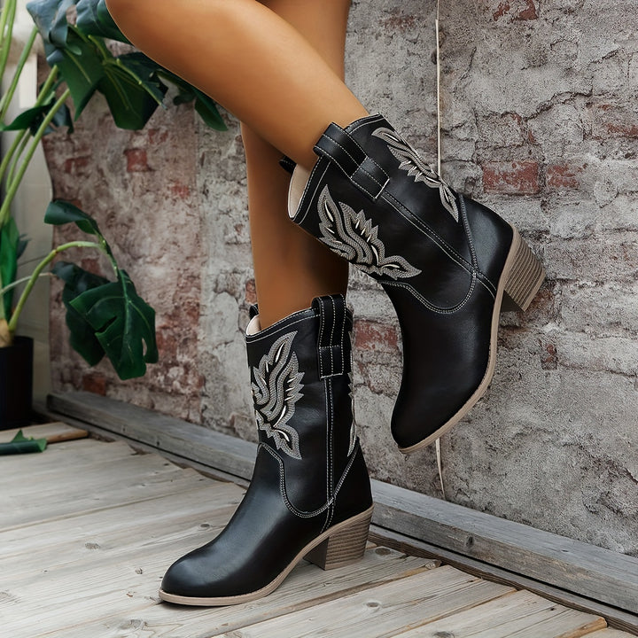 Sierra – Stacked Heel Cowboy Boots