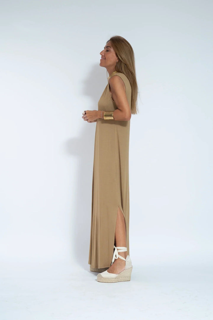 Carmela - Elegant Long Dress With Cardigan