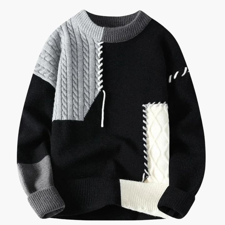 Mico – Patchwork Knit Sweater