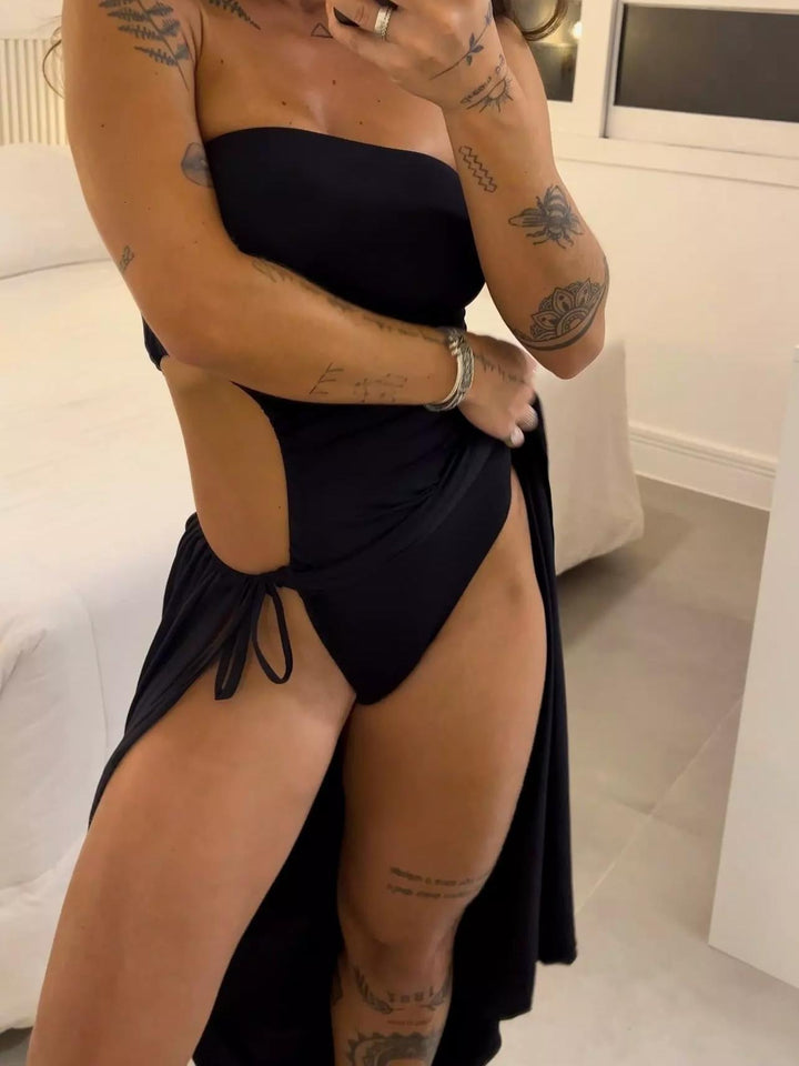 Celestine - Bandeau Midi Dress