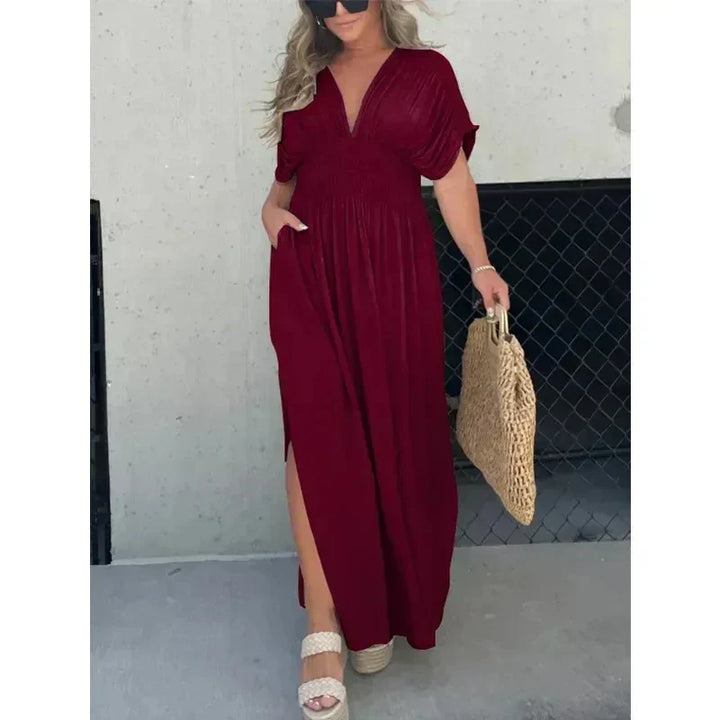 Tara - Maxi Dress With V-Neckline