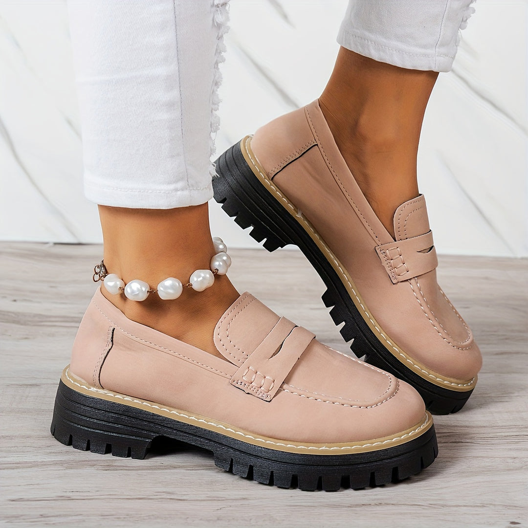 Tamsin – Chunky Sole Penny Loafers