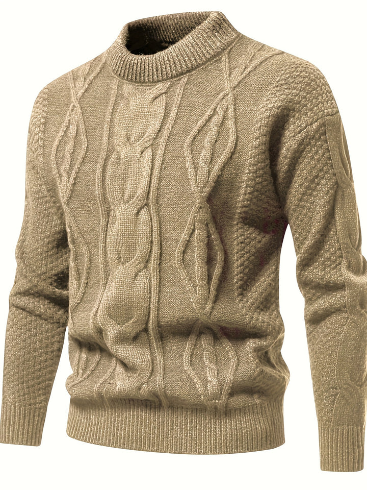 Clayton – Textured Cable Knit Sweater