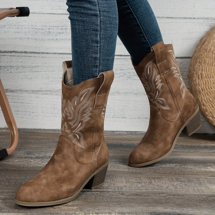 Sierra – Stacked Heel Cowboy Boots