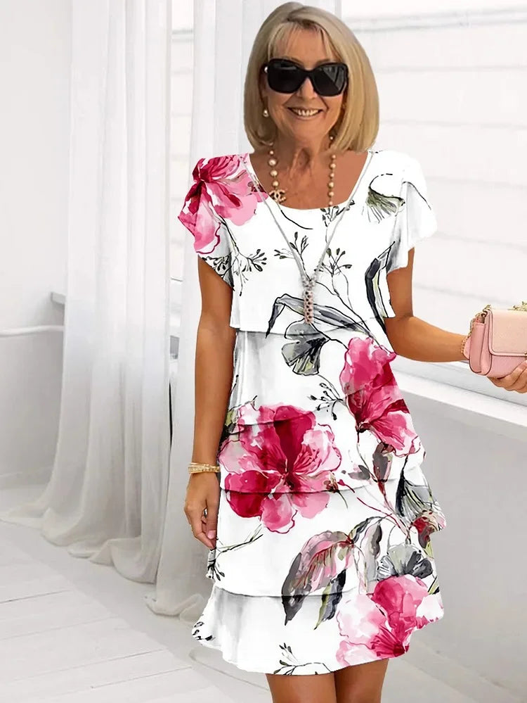 Dirra – Tiered Floral Dress