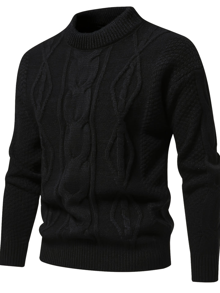 Clayton – Textured Cable Knit Sweater
