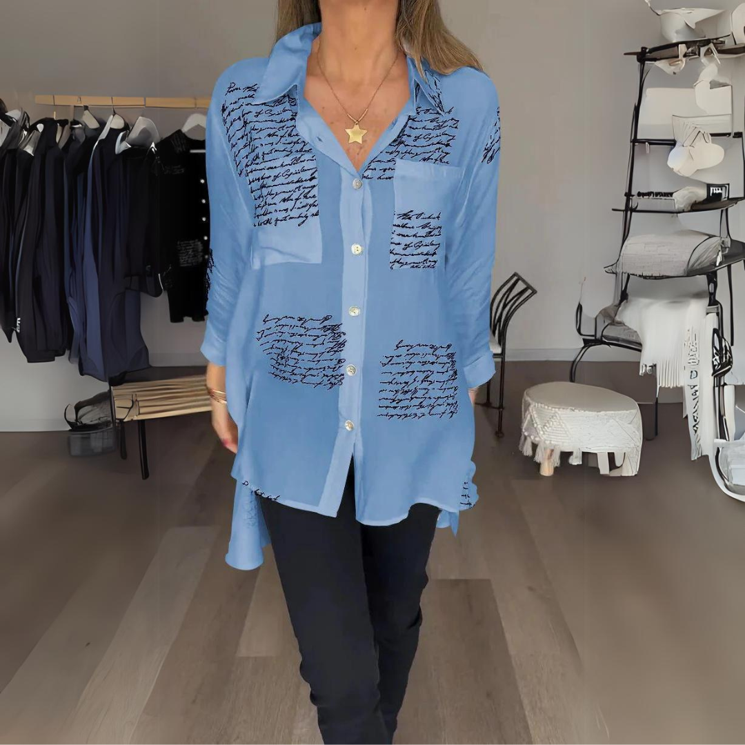 Faelith - Handwritten Button-Up Shirt