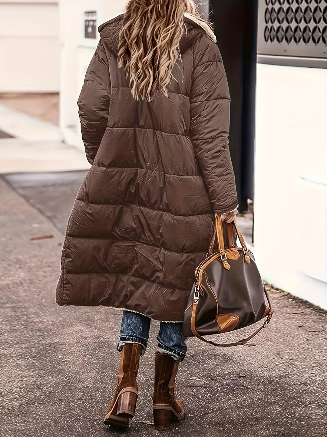Becky – Oversized Sherpa-Lined Coat
