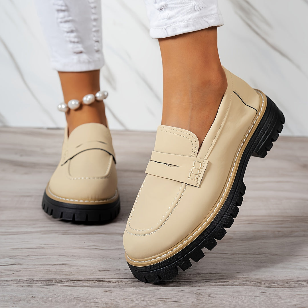 Tamsin – Chunky Sole Penny Loafers