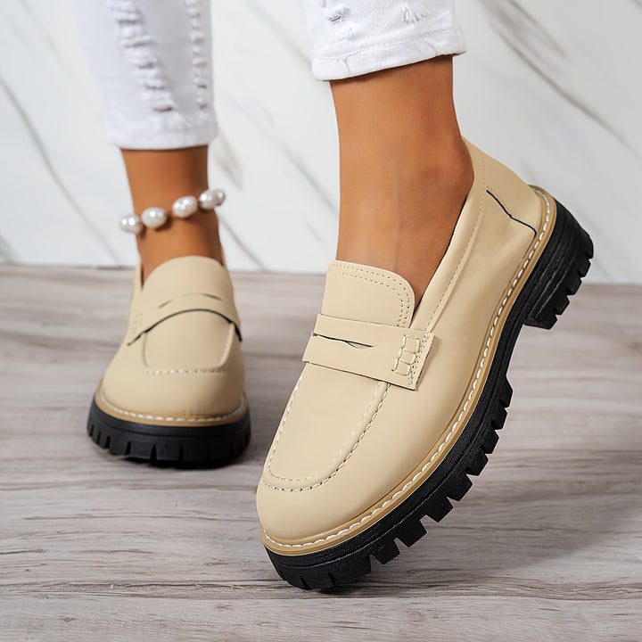 Tamsin – Chunky Sole Penny Loafers