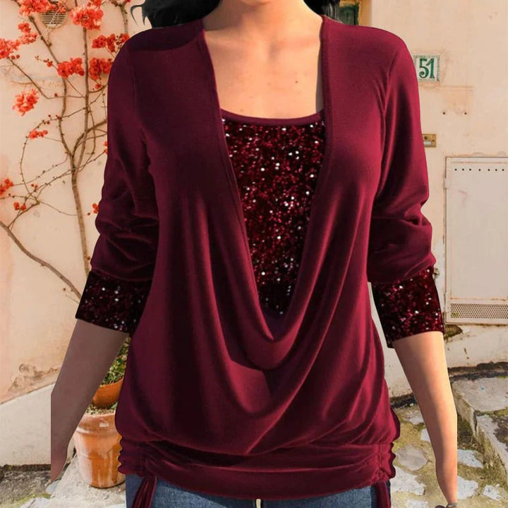Cassandra – Draped Layered Top