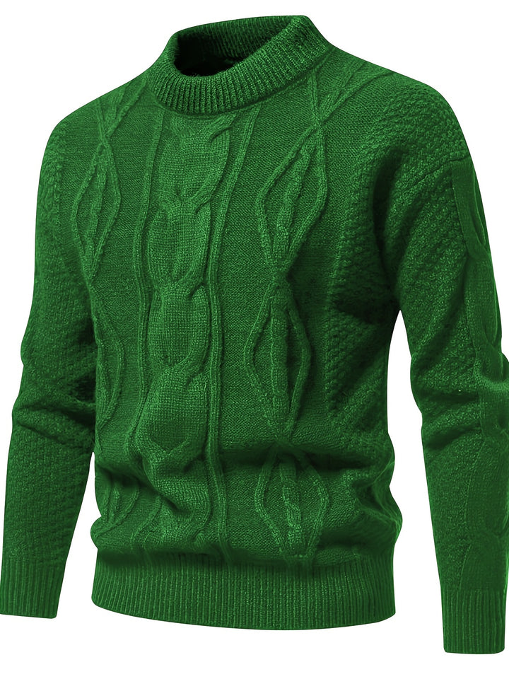 Clayton – Textured Cable Knit Sweater