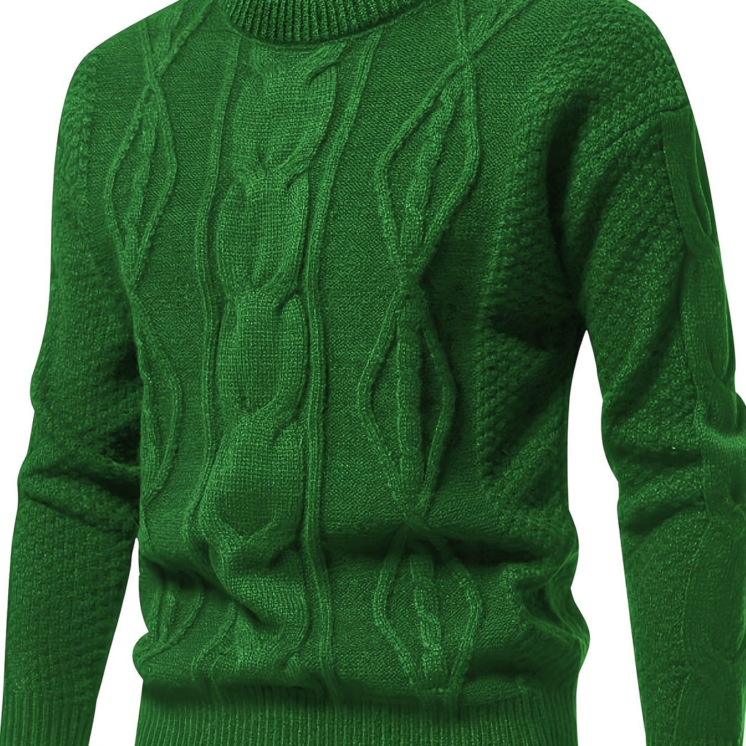 Clayton – Textured Cable Knit Sweater