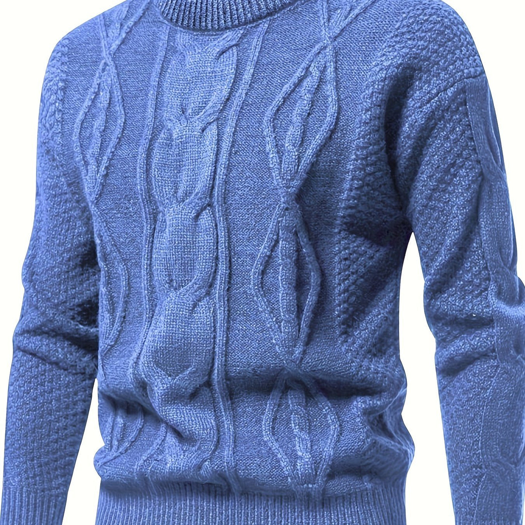 Clayton – Textured Cable Knit Sweater